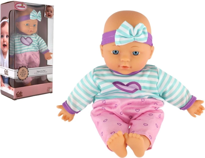 Bēbīšu lelle ar mīkstu ķermeni, 30 cm, kastē