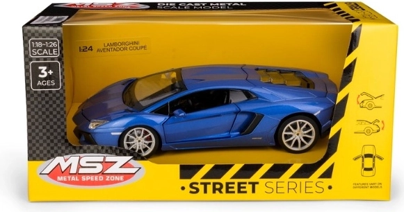 MSZ Lamborghini Aventador Coupé in 1:24 scale, blue