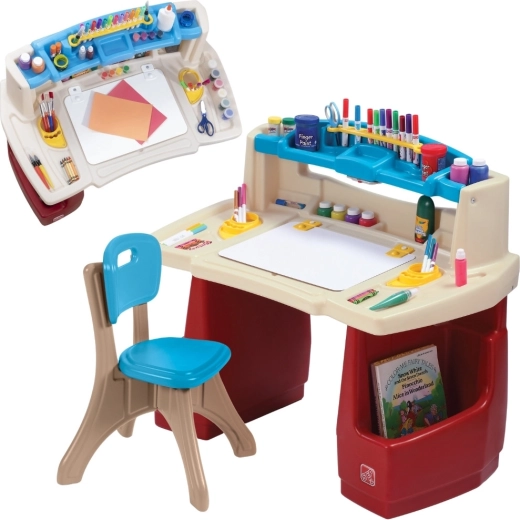 bērnu radošais galds ar krēsliņu STEP2 Deluxe Art Master