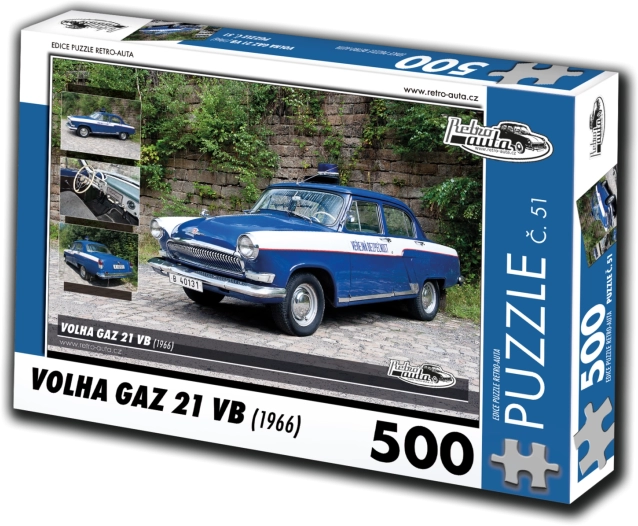 RETRO-AUTA puzle Volha Gaz 21 VB 1966, 500 gabali