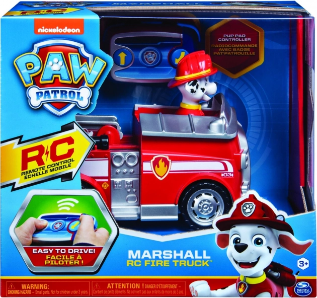 Paw Patrol RC ugunsdzēsēju auto Marshall ar figūriņu