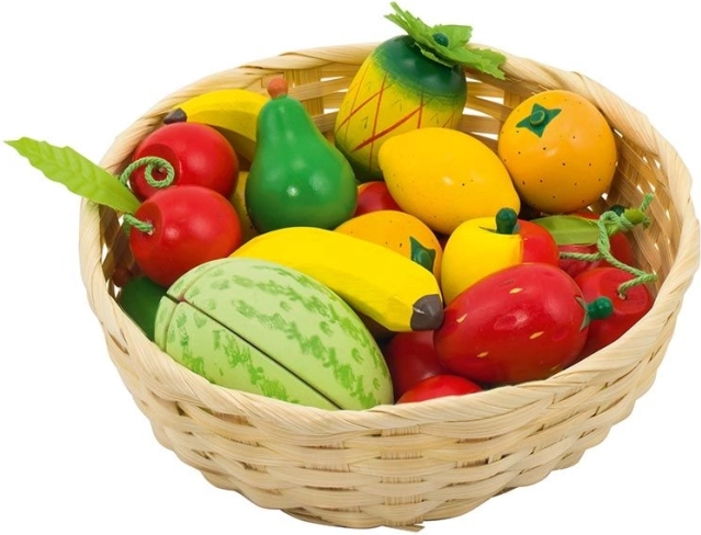 Koka augļi groziņā – komplekts 23 gab.