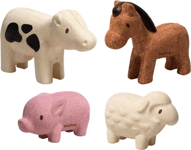 PlanToys wooden farm animals