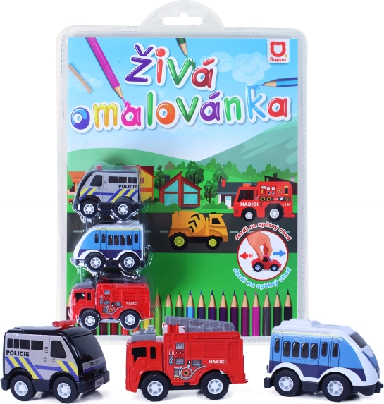 Dzīvā auto krāsojamā grāmata