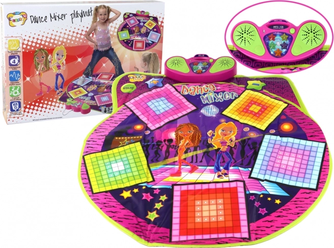 Bērnu deju paklājs ar gaismām un skaņām, 91 cm x 93 cm