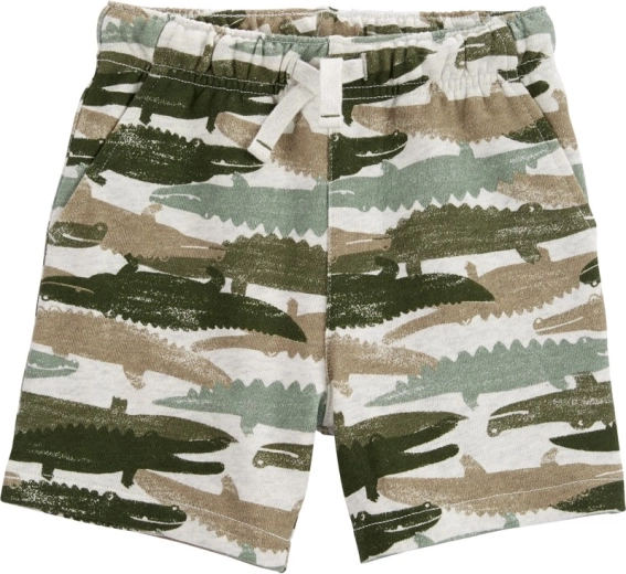 Carter's kokvilnas šorti green aligators zēnam – Izmērs 12 mēn.