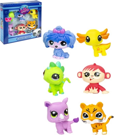 Littlest Pet Shop dzēšgumijas – 6 dzīvnieciņu komplekts