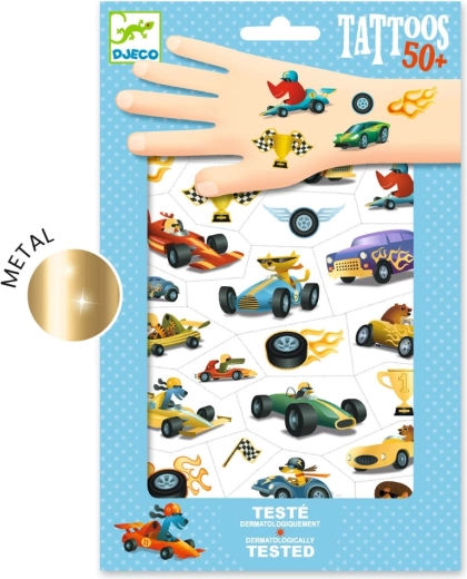 Metallic Cars Tattoos DJECO