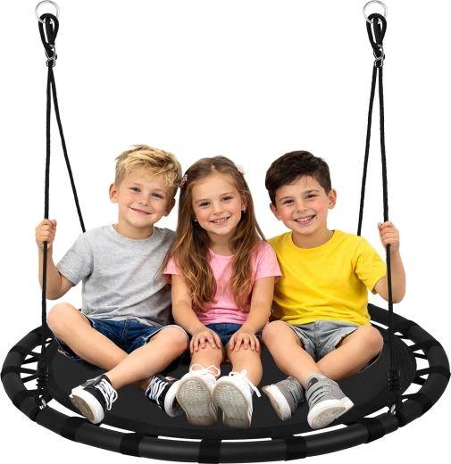 Children's nest swing 100 cm black