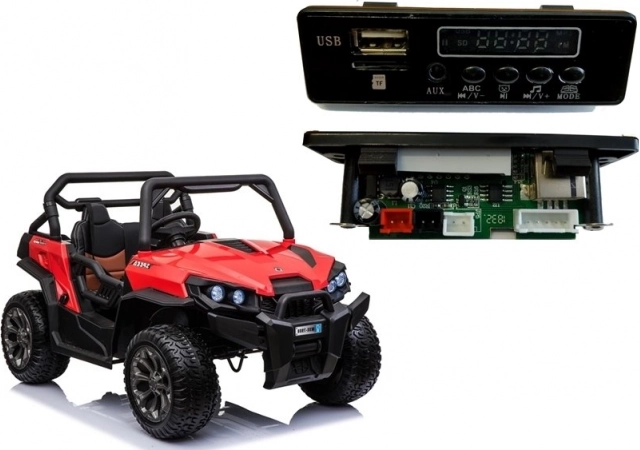 Mūzikas panelis ar baterijām bērnu elektroauto