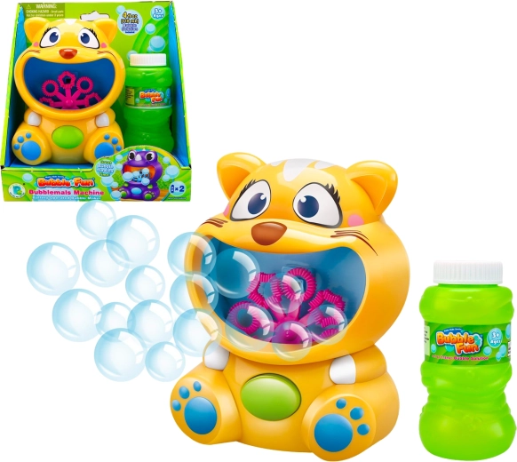 Bubble Fun burbuļu mašīna Kaķis ar uzpildi 118 ml