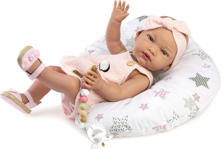 Guca reālistiska lelle mazulīte New Born meitenīte, 42 cm
