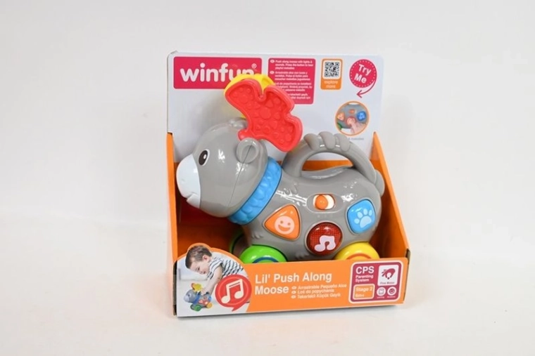 SmilyPlay ride-on moose with lights and melodies