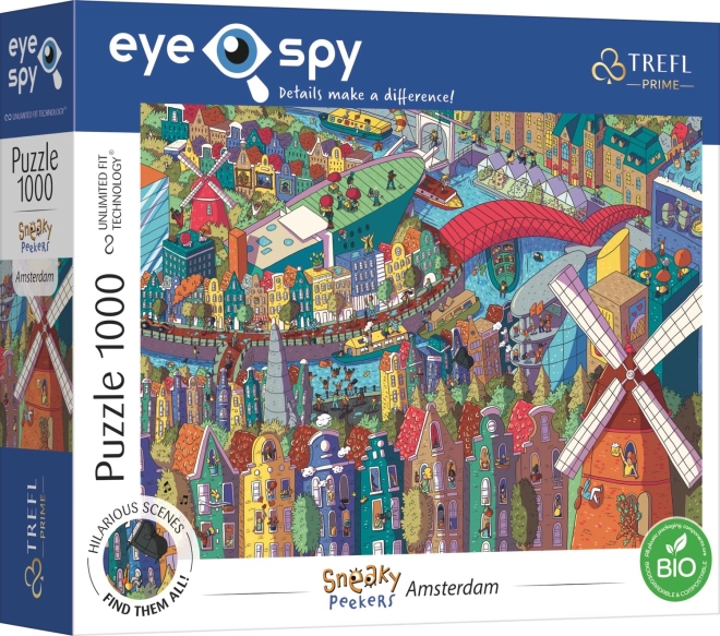 TREFL puzle Eye-Spy Sneaky Peekers: Amsterdama 1000 gabalu