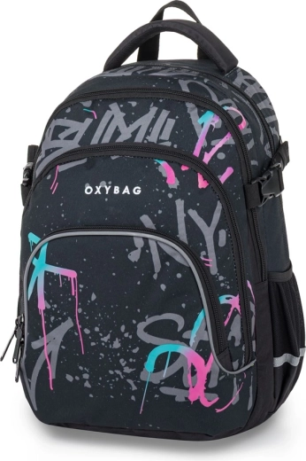 Studentu mugursoma OXY Scooler Graffiti Pink
