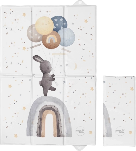 Ceba baby ceļojumu pārtinamais paklājiņš Basic Rainbow Walk 60 × 40 cm