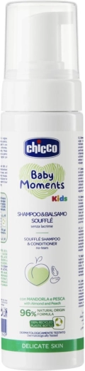 Chicco bērnu šampūns un kondicionieris 2in1 Soufflé Baby Moments Kids 150 ml