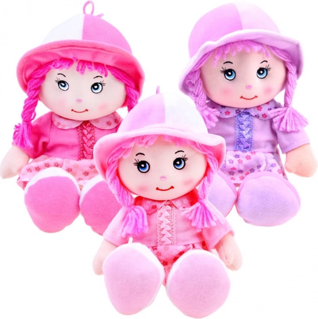 Tekstila lelle Zuzia ar cepurīti 28 cm