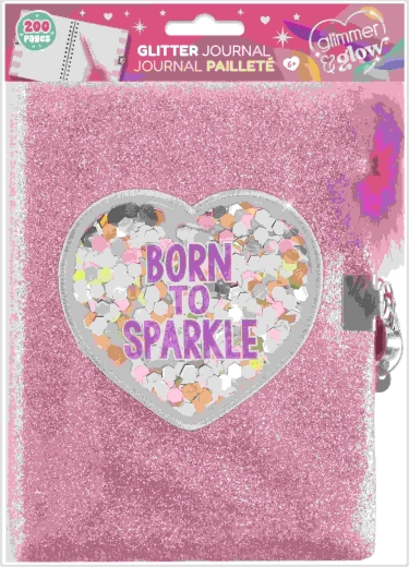 Mirdzoša dienasgrāmata Born to sparkle – 1 gab.