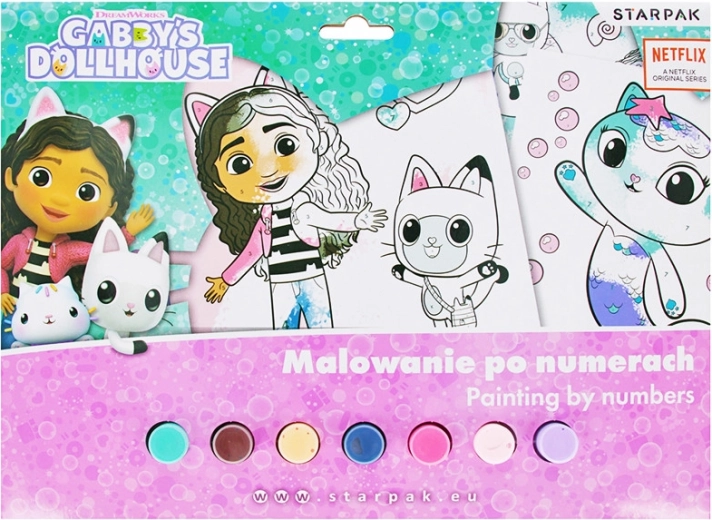 Krāsošana pēc numuriem Gabby's Dollhouse