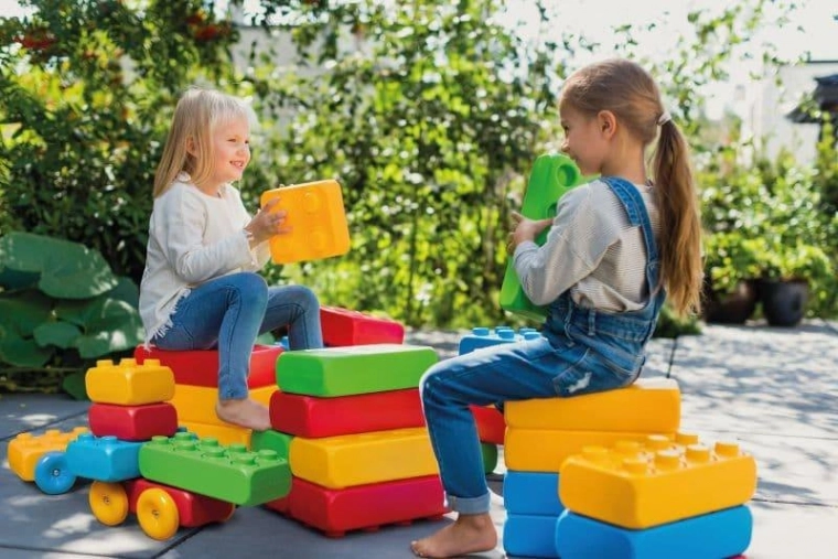 Milzu būvkomplekts ar riteņiem, 30 detaļas