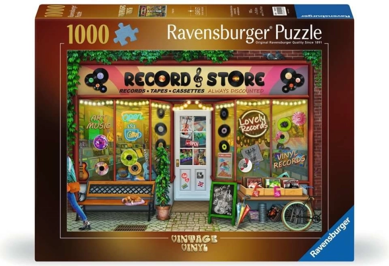 Ravensburger puzle Vintage Vinyl, 1000 detaļas