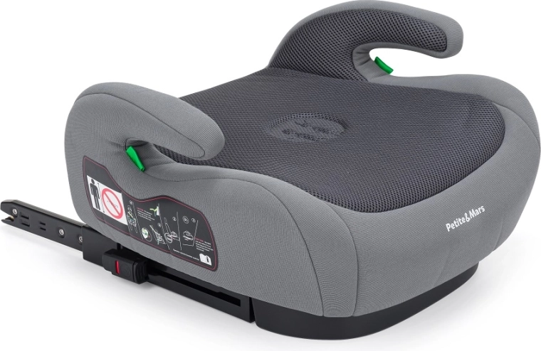 Petite&Mars paaugstinājuma sēdeklis Optimus Pro i-Size Grey Air 125–150 cm