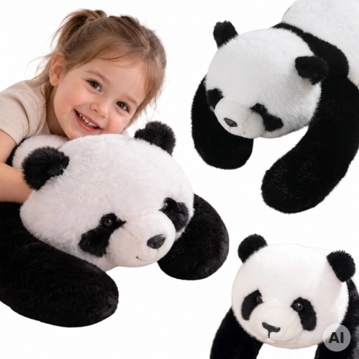 WOOPIE svērtā sensorā plīša panda 2,5 kg