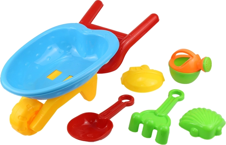Set of Sand Molds in a Mini Wheelbarrow - 5 pcs