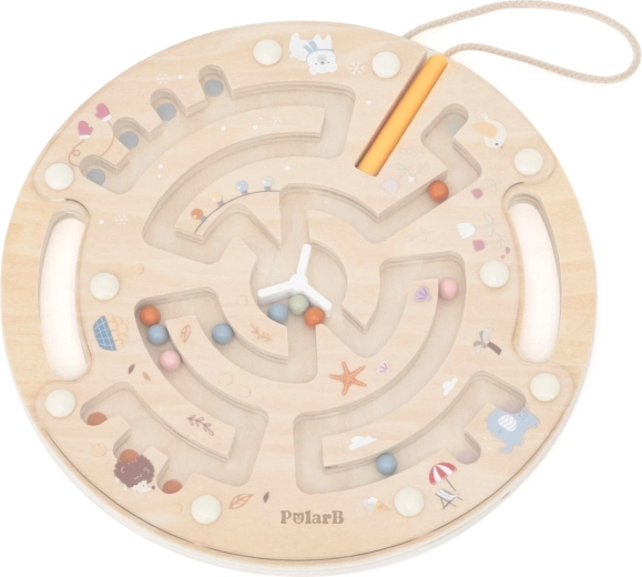 PolarB Viga Toys Magnetic Wooden Maze