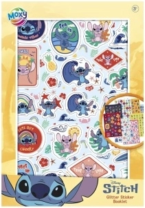 Moxy mirdzošās uzlīmes Stitch – A5 uzlīmju bloks