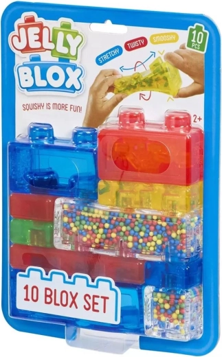 Jelly Blox Sensory Building Blocks, 10 Pieces - 1 Piece