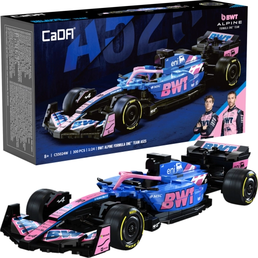 CaDA konstruktoru komplekts sacīkšu auto BWT ALPINE F1 A525 (300 detaļas)