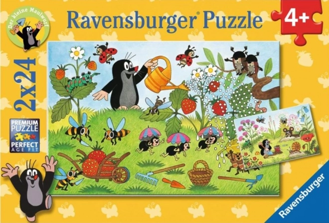 Puzle RAVENSBURGER Kurmītis dārzā 2×24 detaļas