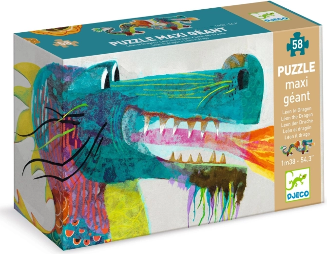 Djeco Large Puzzle Dragon 58 Pieces