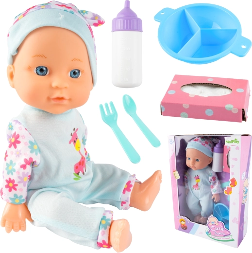 29 cm Baby Doll with Feeding Accessories