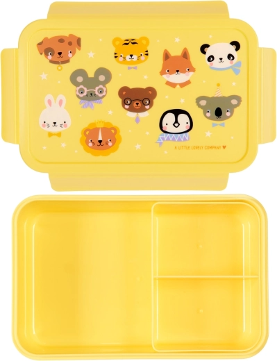 A Little Lovely Company lunch box with animal friends