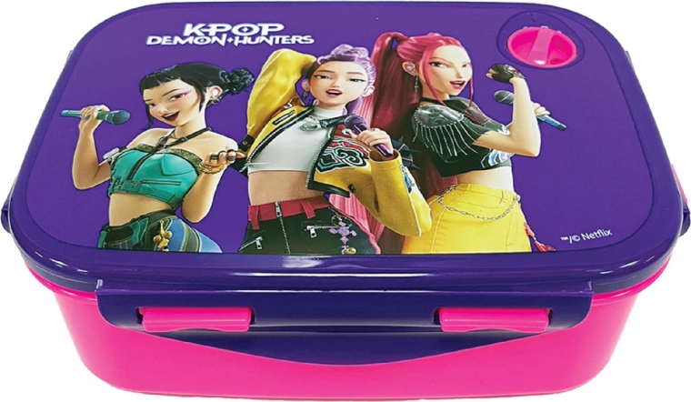KPop Demon Hunters Huntrix snack box – pink-purple