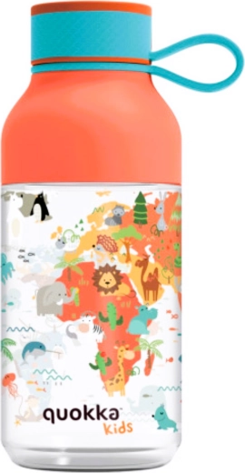 Tritan kids’ bottle Quokka Kids Ice Maps with strap 430 ml