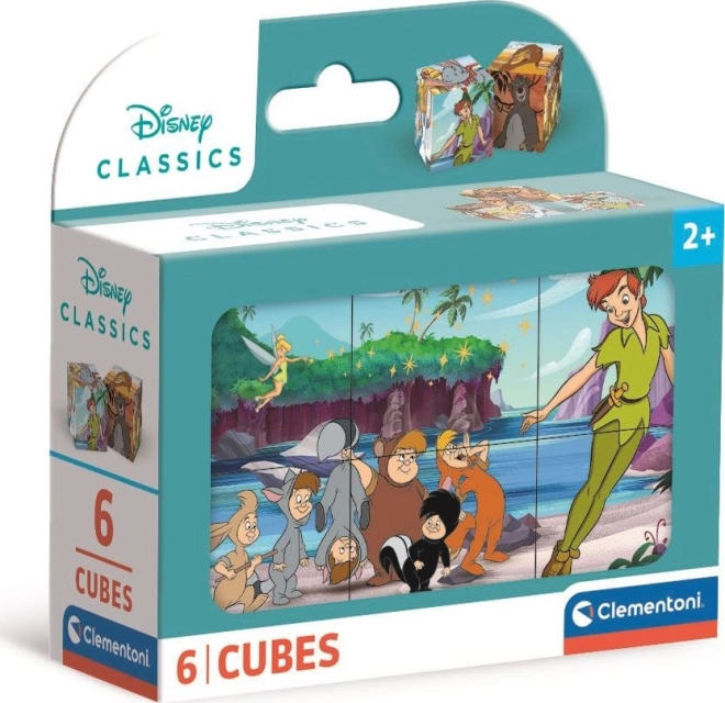 Disney pasaku attēlu kubiņi – 6 kubiņi CLEMENTONI