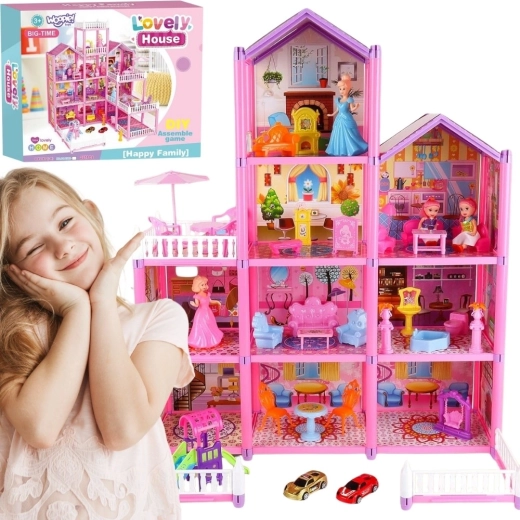 WOOPIE Mega Villa – Lovely House Dollhouse, 194 pieces