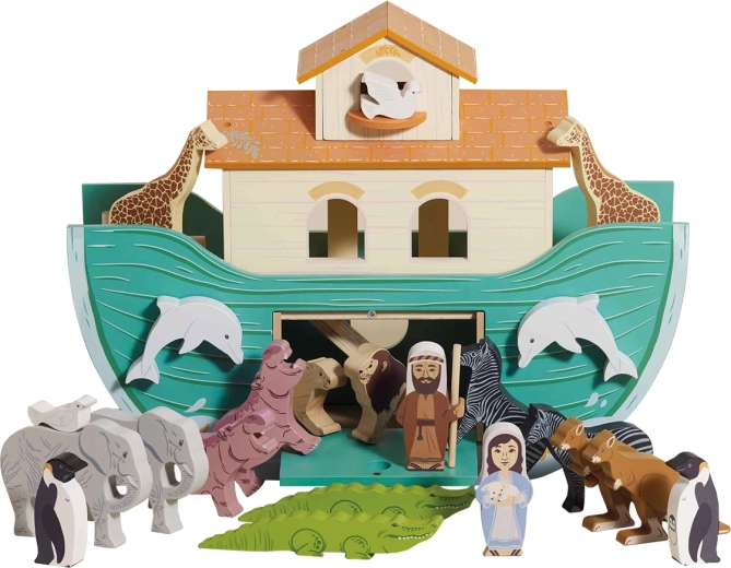 Le Toy Van lielā Noasa šķirsts – koka komplekts ar figūriņām