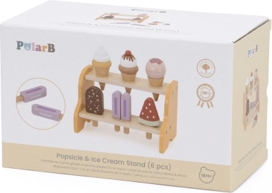 VIGA koka saldējumu stends – 6 saldējumu komplekts