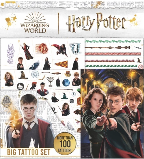 Large Harry Potter Creative Set with Drawing Book and Tattoos