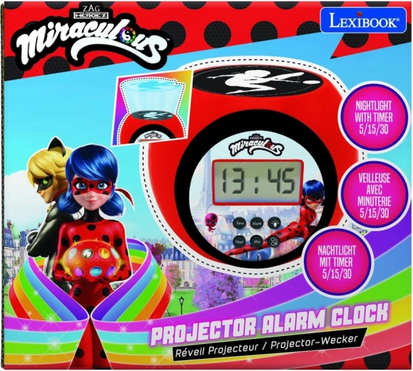 Children's Alarm Clock Miraculous Ladybug with Projector