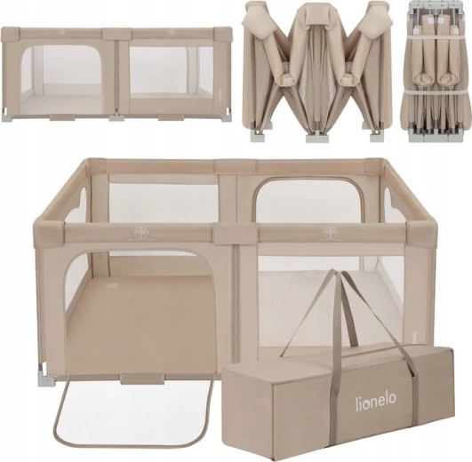 Bērnu manēža LIONELO Florence Easy Fold Beige Sand