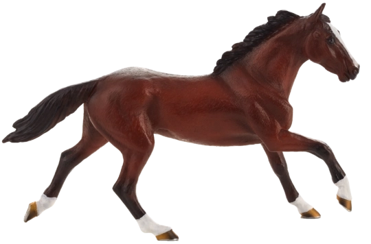 Reālistiska angļu tīrasiņa zirga figūriņa
