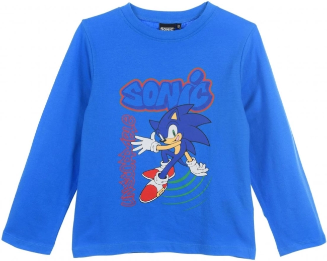 Blue cotton Sonic T-shirt