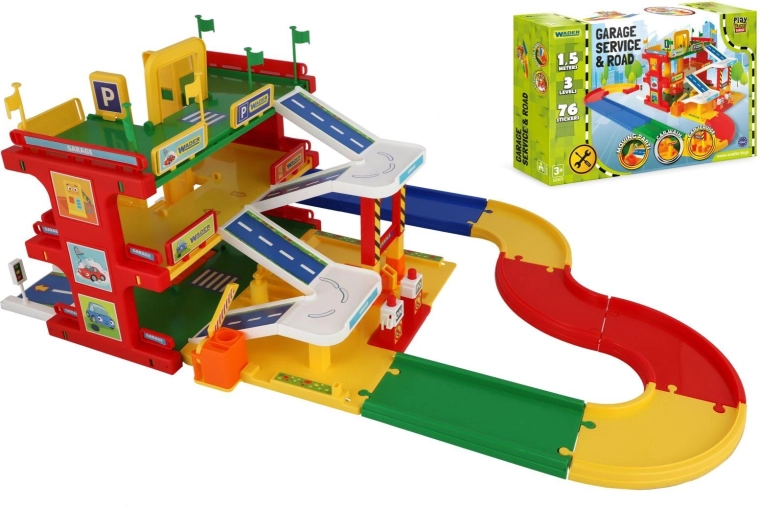 WADER Garage Service, three-story track 1.5 m with 2 cars