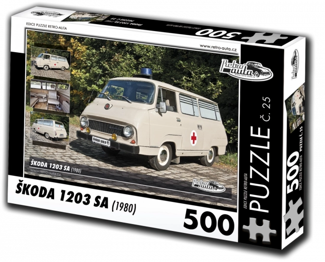 Puzle RETRO-AUTO Škoda 1203 SA 500 detaļas